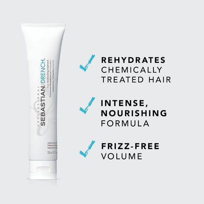 Sebastian Professional Drench Deep Moisturizing Treatment, For Dry & Chemically Treated Hair
