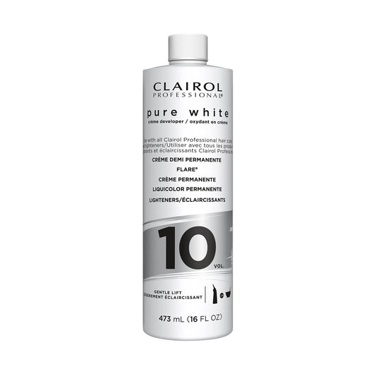 Clairol Professional Pure White 10 Volume Hair Developers for Lightening & Gray Coverage