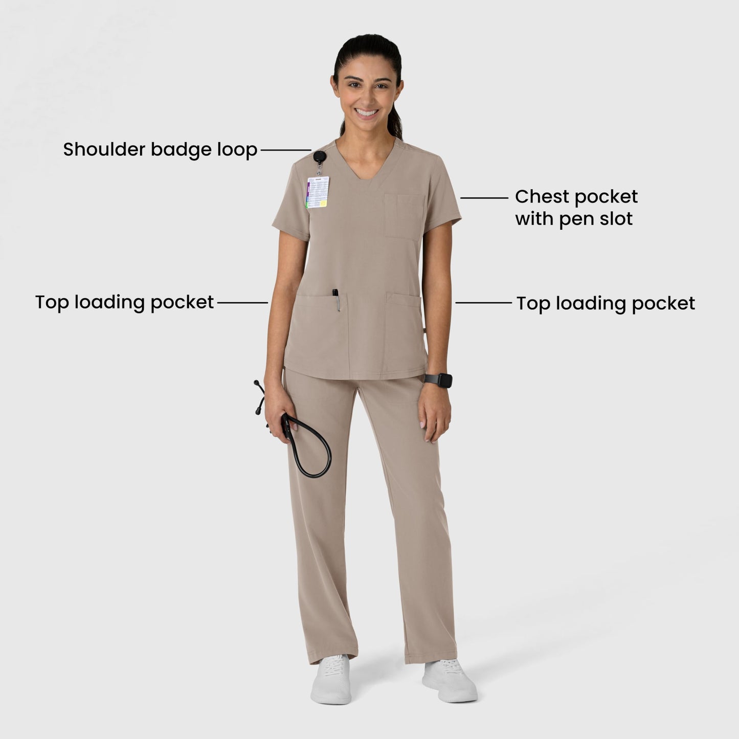 WINK Womens Scrub Top
