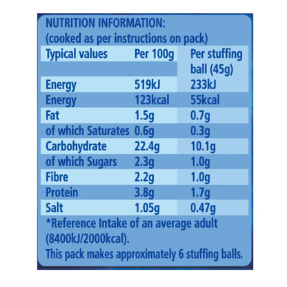 Paxo Sage & Onion Stuffing Mix 85g