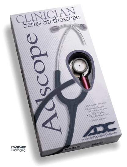 ADC Adscope Adimals 618 Pediatric Clinician Stethoscope With Tunable AFD Technology, White