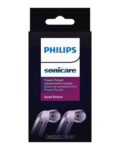 Philips Sonicare Power Flosser Quad Stream Tips (F3), 2pk, White HX3062/00