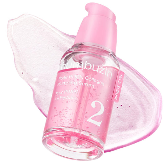 numbuzin No.2 Rose PDRN Collagen Plumping Serum, Hydrating & Firming Serum with Peptides, Plump, Glowing Skin, Korean Skincare, 1.01 fl oz (30ml)