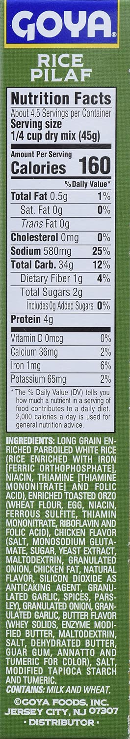 Goya Foods Authentic Style Rice Pilaf Mix, 7 Ounce (Pack of 12)