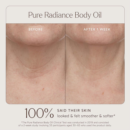 True Botanicals Pure Radiance Body Oil | Anti-Aging Body Oil for All Skin Types | Moisturize & Restore Skin Health | Dermatologist Tested, All Natural, Vegan, Clinically Proven | 3.9 fl oz | 114 ml
