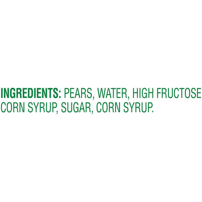 DEL MONTE Sliced Bartlett Pears in Heavy Syrup, Canned Fruit, 12 Pack, 15.25 oz Can