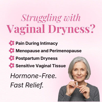 VLUSH Vaginal Suppositories for Dryness – Hyaluronic Acid Vaginal Moisturizer, Menopause Relief, Hormone-Free Vaginal Inserts, 10 Count (1 Month Supply)