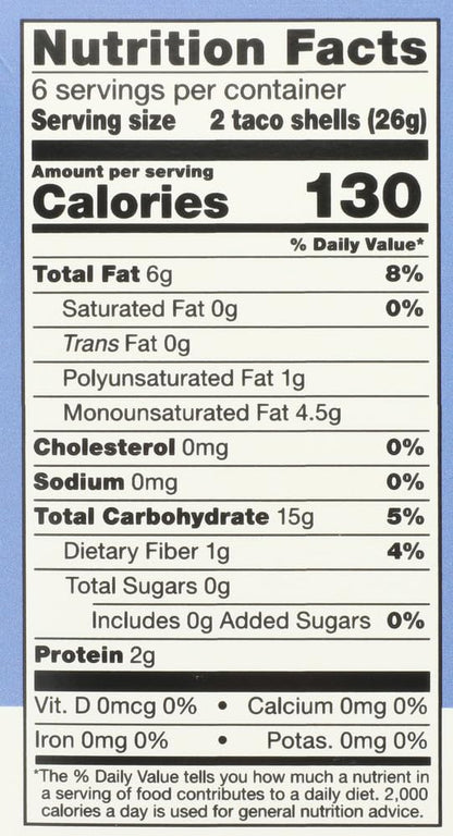 365 by Whole Foods Market, Organic Blue Taco Shells, 5.5 Ounce