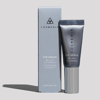 COSMEDIX Brilliant Under Eye Cream for Dark Circles & Puffiness - Firming Eye Serum for Fine Lines, Wrinkles & Puffy Eyebags