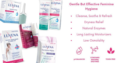 Luvena Feminine Wipes for Women — pH Balanced, Dermatologist Tested, Gentle Intimate Cleansing Cloths, Cucumber Scented, Travel Size (25 Count, 1 Pack)