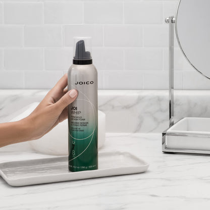 Joico JoiWhip Firm Hold Designing Foam | For Most Hair Types | Add Volume & Body | Boost Shine | Control Frizz & Flyaways | Heat, Humidity, & Pollution Protection | Silicone & Paraben Free