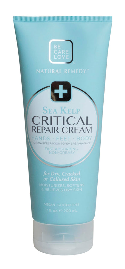 BCL Spa Critical Repair Cream with Organic Arnica Flower + Sea Kelp, intensely hydrating Argan Oil + Shea Butter to soothe + soften skin. 7 Fl Oz