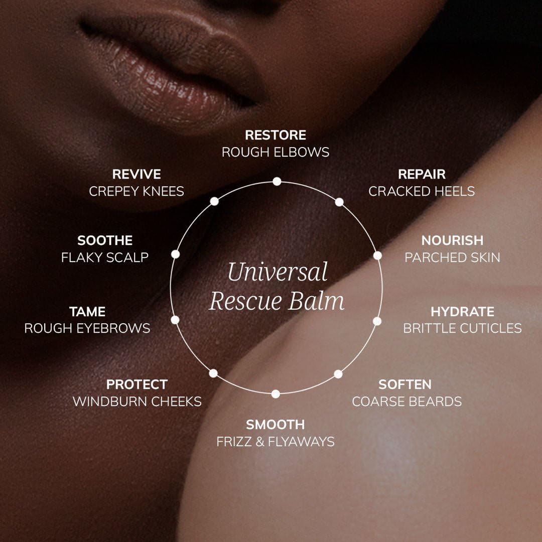 COLLEEN ROTHSCHILD Universal Rescue Balm | Multi-Purpose Dry Skin Solution | Concentrated Plant Oils and Botanical Extracts | Hydrates and Nurtures | 10 Ways to Use for Head-to-Toe Care (1.05 fl oz)