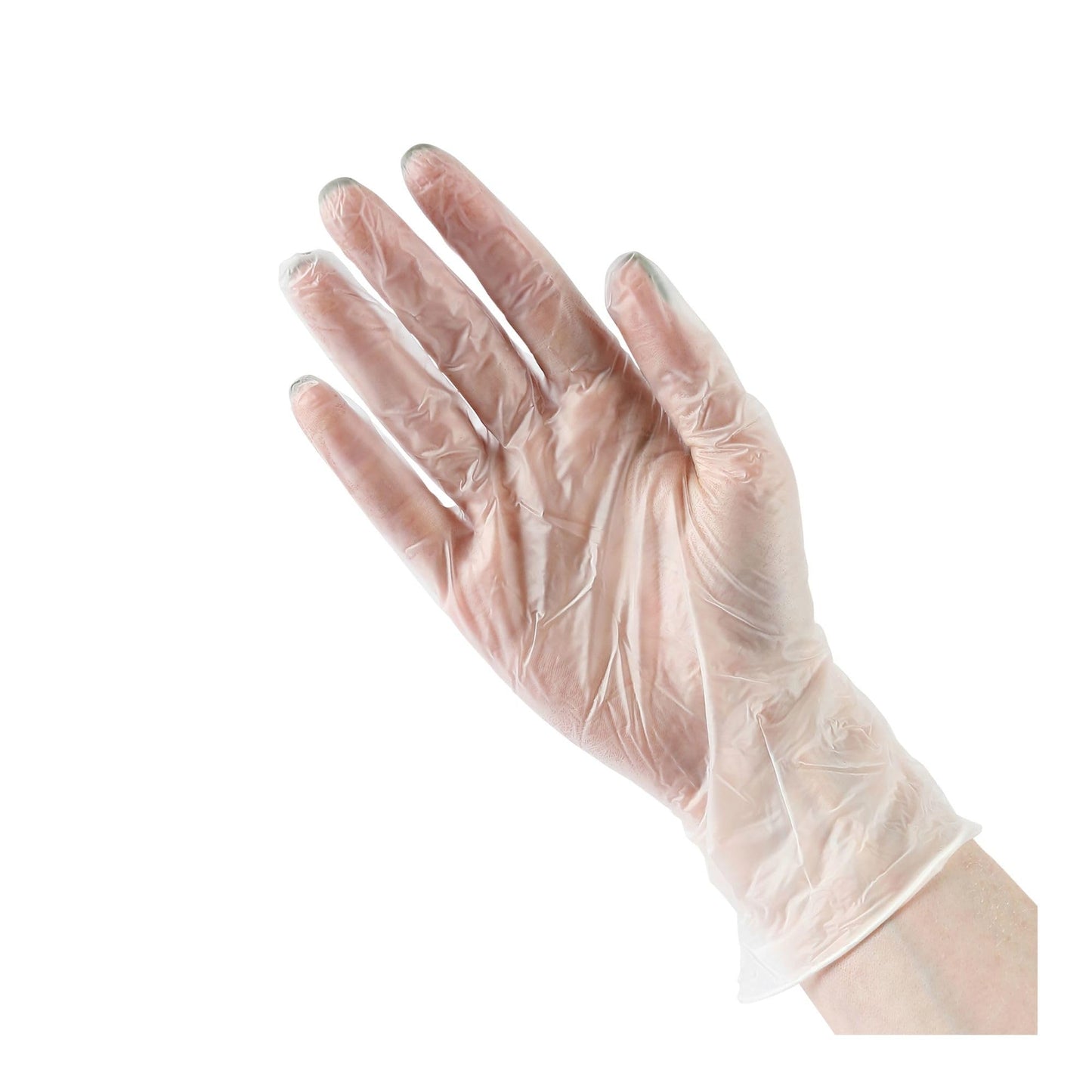 Boardwalk General Purpose Vinyl Gloves, Powder/Latex-Free, 2.6 mil, Large, Clear, 100/Box, 10 Boxes/Carton