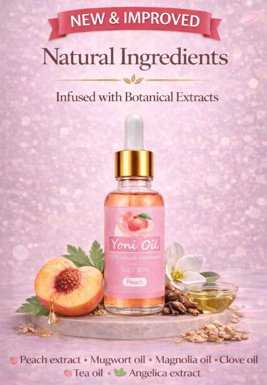 SLT Peach Vaginal Yoni Oil, Tightening Oil for Vag with, Vaginial Tightening Product to Tighten Viginal Muscles for Women