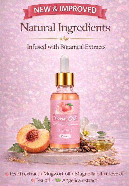 SLT Peach Vaginal Yoni Oil, Tightening Oil for Vag with, Vaginial Tightening Product to Tighten Viginal Muscles for Women