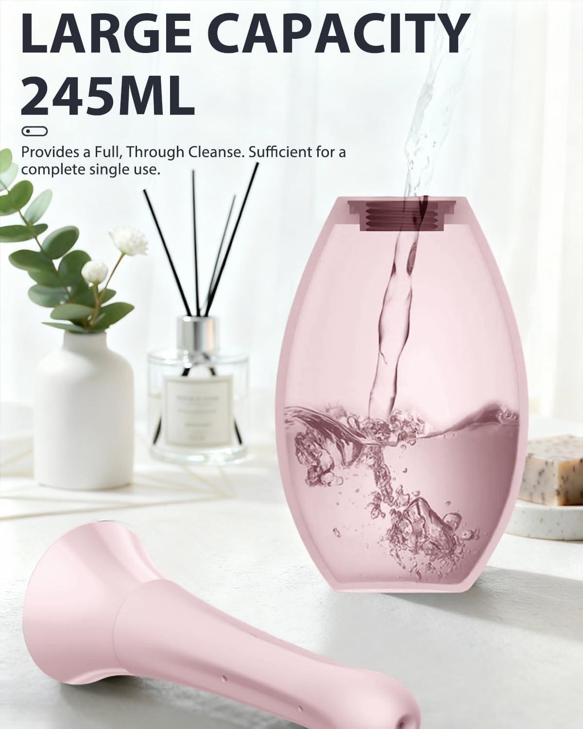 Enemas Anal Douches for Men Women - Enema Bulb with Soft Silicone Nozzles,Anti Backflow Shower Douche Enema Kit,Feminine Care Shower Enema Douche Kit Cleaner Flusher,Shower Tube Connectable