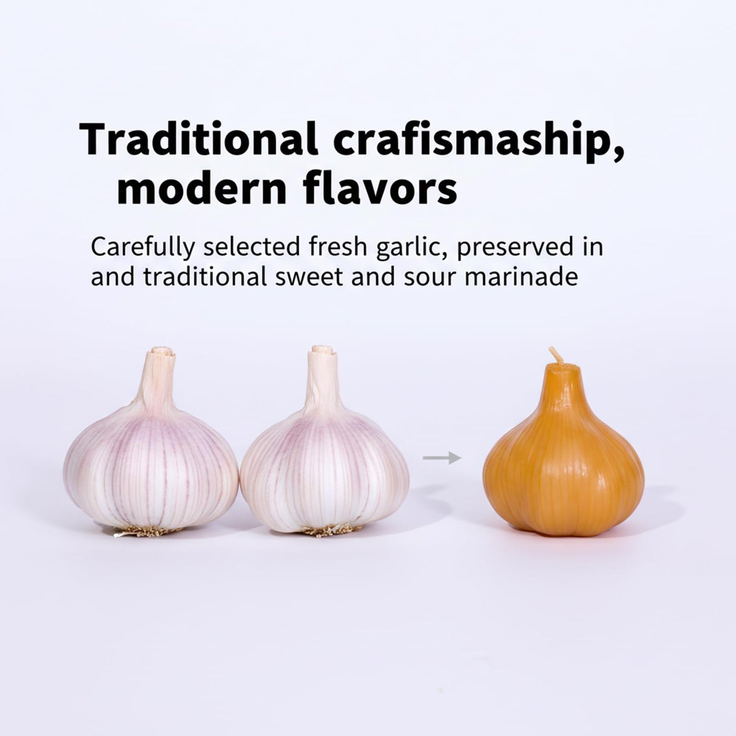 SODGHYTR Pickled Garlics, 17.64oz, Crunchy and Sweet Flavor,Long Shelf Life,Hot Pot Companion,Pickled Garlic Cloves