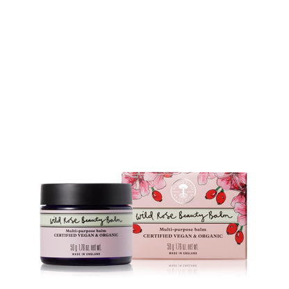 Neal's Yard Remedies Wild Rose Beauty Balm, Radiant & Nourished Skin, For All Skin Types, Vegan & Cruelty-Free, 1.76 oz.