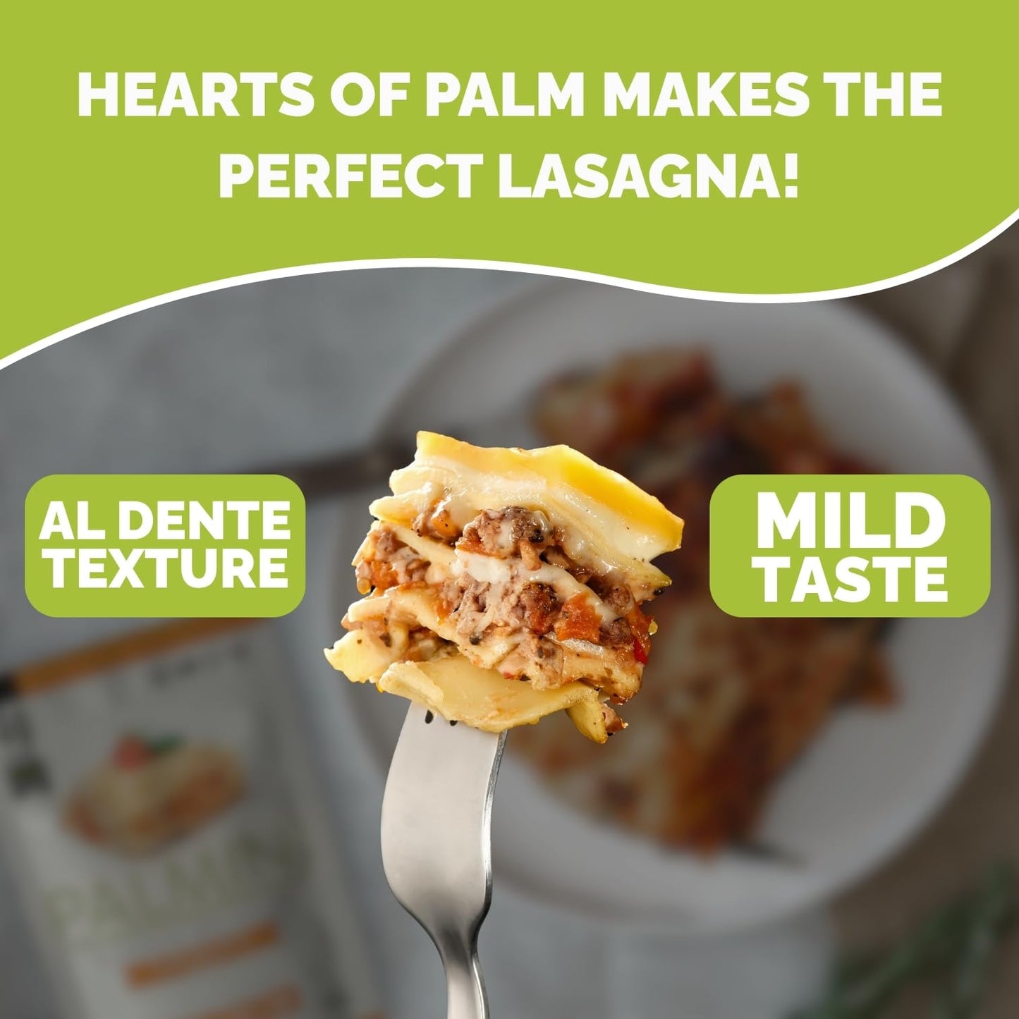 Palmini Lasagna Sheets | Low-Carb, Low-Calorie Hearts of Palm Lasagna Sheet | Keto, Gluten Free, Vegan, Non-GMO | As seen on Shark Tank |(12 Ounce - Pack of 3)
