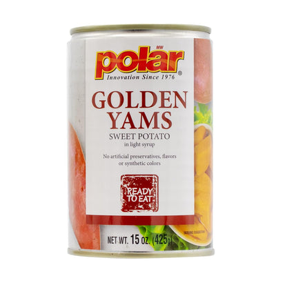 MW Polar Golden Yams Sweet Potato in Light Syrup, 15oz (Pack of 6)