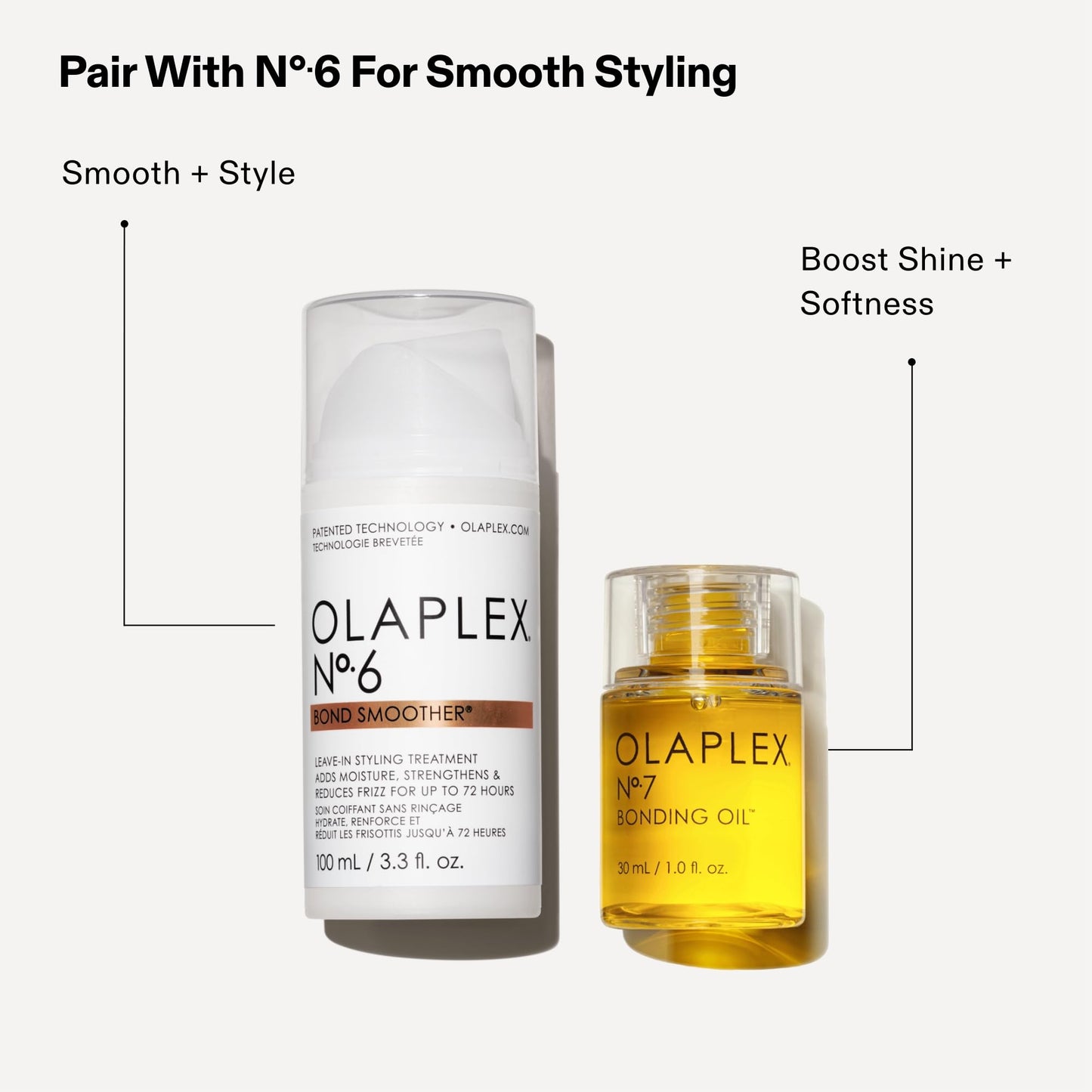 Olaplex Nº. 7 Bonding Oil: High Shine | Heat Protectant, Visibly Smooths & Softens Hair, Added Color Vibrancy, Up to 72 Hour Frizz Control | For Coily, Curly, Straight, and Wavy, 30 mL / 1.0 Fl Oz