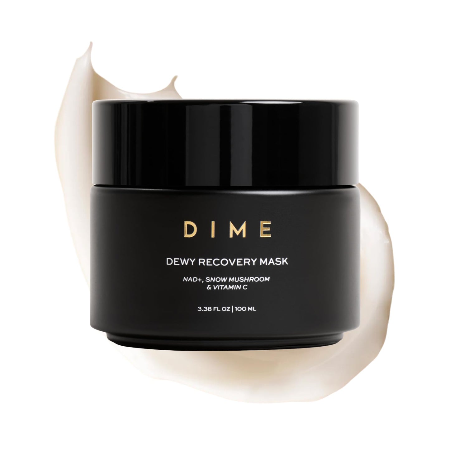 DIME Beauty Dewy Recovery Mask - Overnight Face Mask With Snow Mushroom Extract, NAD+, Vitamin C - Replenish Moisture, Restore Glow, Hydrating Face Mask 3.38 oz/100 mL