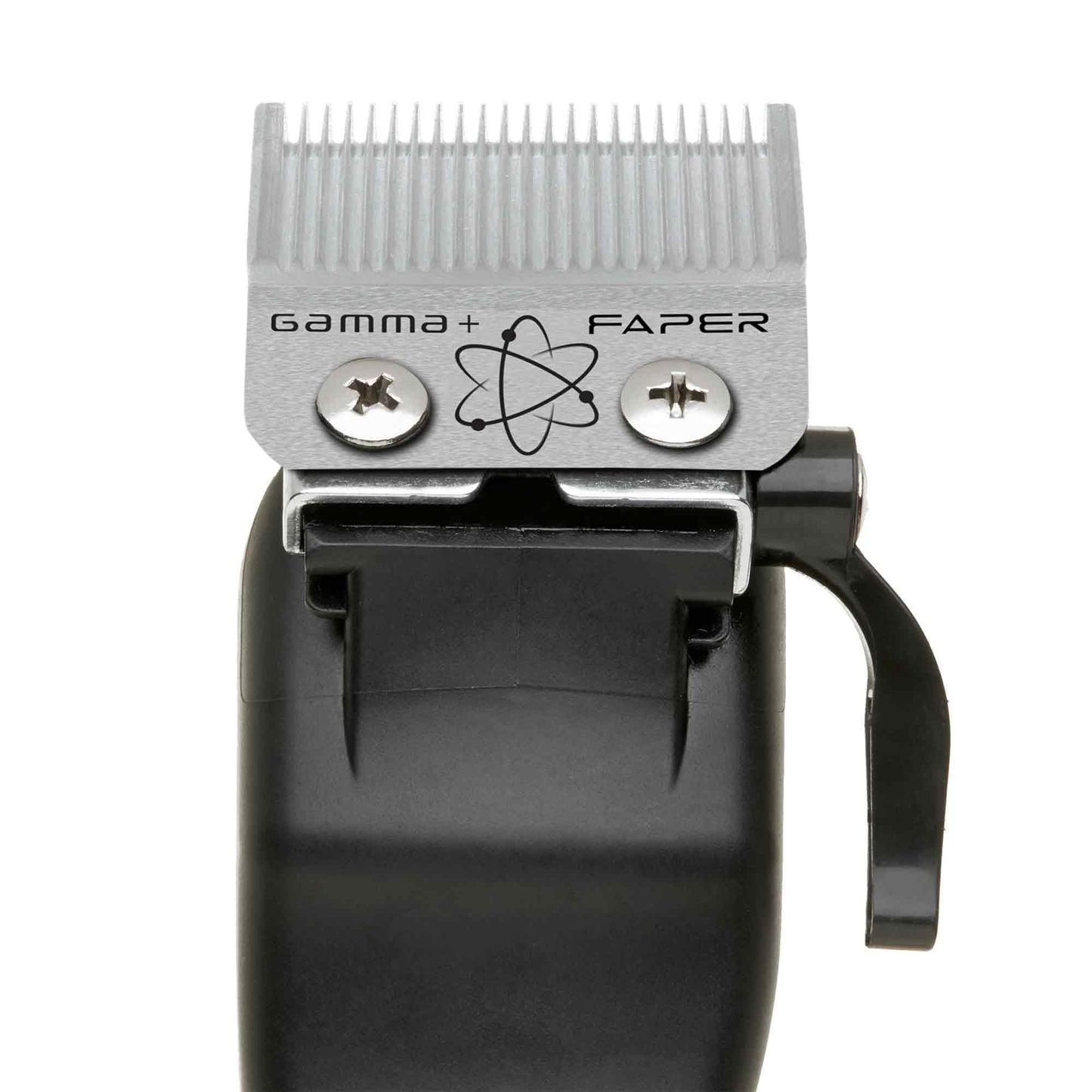 GAMMA+ Hair Clipper Fixed Moving Blade Replacement Black Diamond Carbon DLC and Gold Titanium