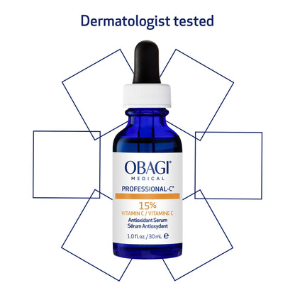 Obagi Medical Professional-C 15% Vitamin C Serum - Helps Brighten Skin Tone and Minimize the Appearance of Fine Lines & Wrinkles - 1 oz
