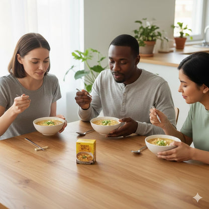 Instant Egg Drop Soup with Dried Pollack, Korean Style Freeze-Dried Soup Block, Savory & Hearty Quick Meal, 1.41 oz (40g), 5 Individual Packs