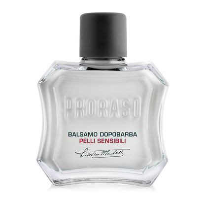 Proraso After Shave Balm - Oatmeal & Green Tea - Nourishing & Gentle Formula After Shave Cream for Sensitive Skin - Premium Italian Shaving for Men - 3.4oz