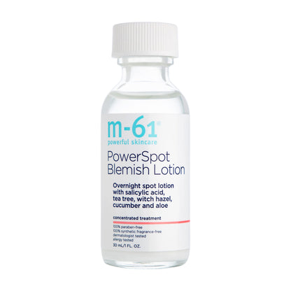 m-61 Powerspot Blemish Lotion | Fast-Acting Overnight Spot Treatment With Salicylic Acid, Tea Tree, Witch Hazel, Aloe, 1.0 Fl Oz