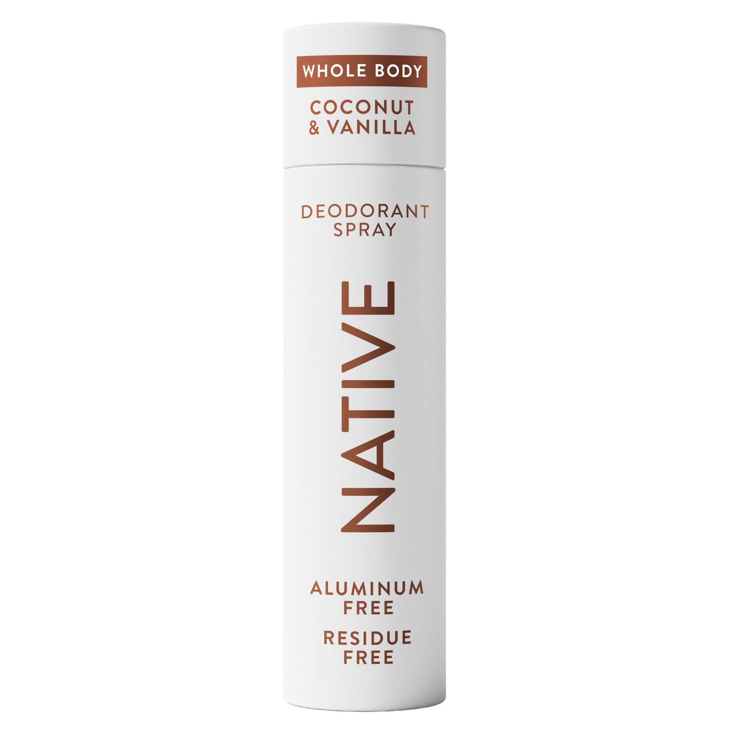 Native Whole Body Deodorant Spray, Coconut & Vanilla, 72 Hour Odor Control, Aluminum Free, No Chemical Propellant, Contains Naturally Derived Ingredients, 3.5 oz