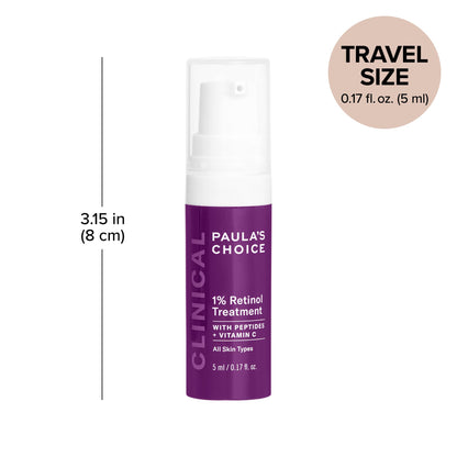 Paula's Choice CLINICAL 1% Retinol Face Treatment with Peptides, Vitamin C & Licorice Extract, Anti-Aging Skin Care Serum, Fine Lines & Wrinkles, Fragrance Free