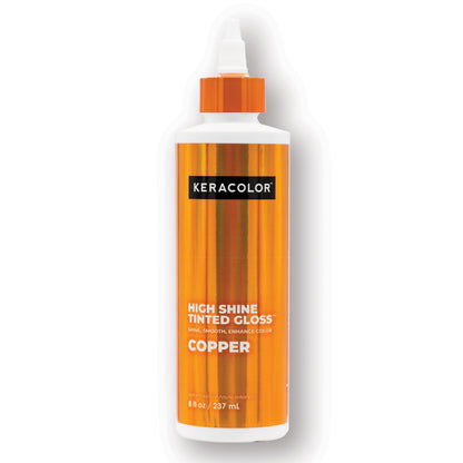 Keracolor High Shine Tinted Hair Gloss, In-Shower Hair Glaze, Sheer Color-Enhancing Glossing Treatment, Copper, 8 Fl Oz