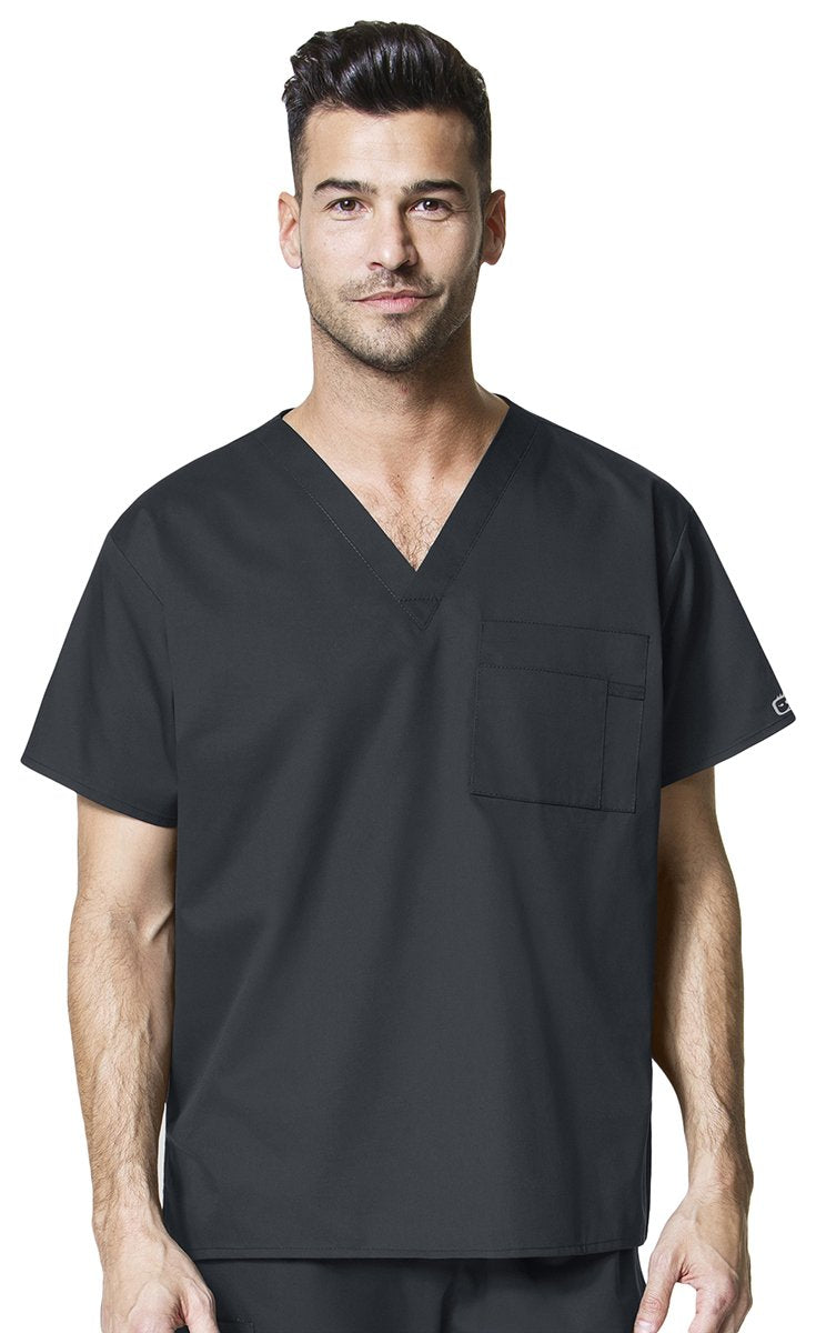 WonderWink womens Unisex V-neck Top Medical Scrubs Shirt, Pewter, XX-Large US