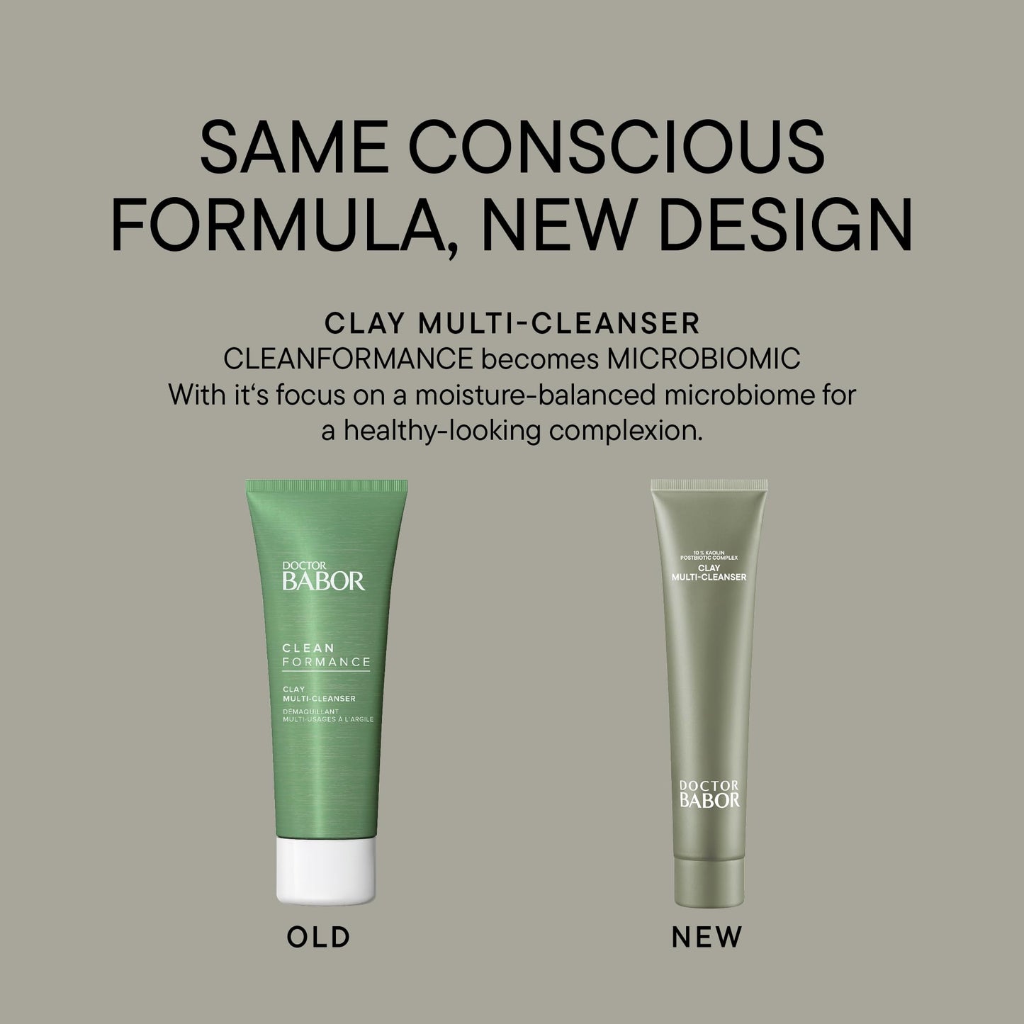 BABOR DOCTOR Microbiomic Clay Multi Cleanser (70 ml) - Vegan Facial Cleanser with Natural Ingredients for A Balanced, Radiant Complexion
