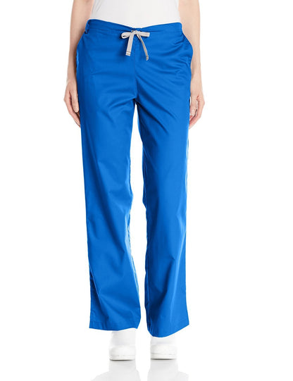 WonderWink Women's Wonderwork Flare Leg Scrub Pant, Royal, X-Small