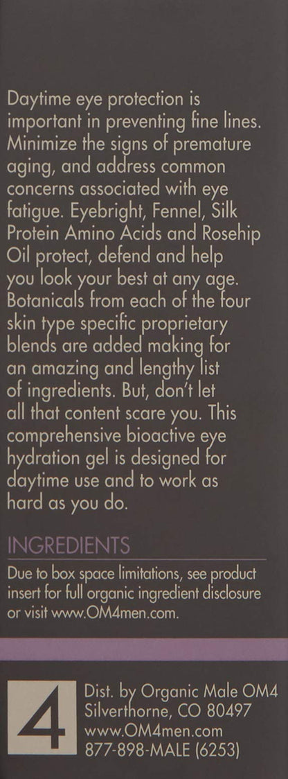 Organic Male OM4 Refine: Radical Fine Line Eraser Eye Gel - Age Corrective, Reduce Fine Lines, Puffiness