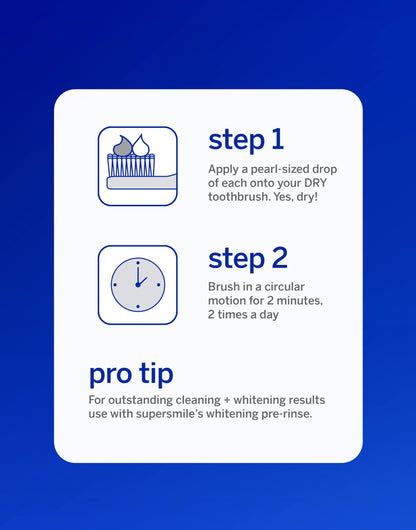 Supersmile Fluoride-Free Whitening System Gift Set with Travel Bag – 2 Calprox® Toothpastes, Accelerators & New Generation Toothbrushes – No Sensitivity, Whitens Up to 6 Shades & Strengthens Enamel