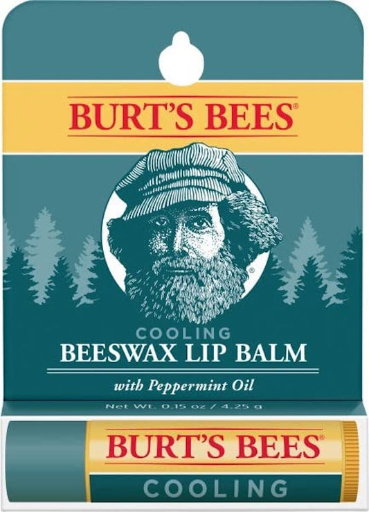 Burts Bees Mens Cooling Lip Balm Blister Lip Balm Men 0.15 oz