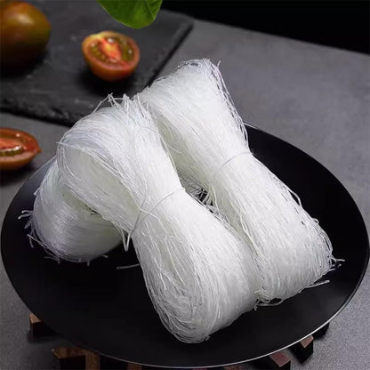17.64oz Glass Noodles Stir fried dishes，cold mixed hot pot-Authentic Longkou Glass Noodles for Cuisine，vermicelli rice noodles（500g）