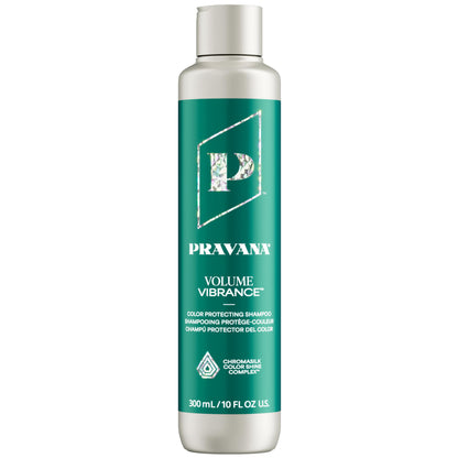 Pravana Volume Vibrance Shampoo | Adds Lightweight Volume, Lift & Fullness | For Fine, Color Treated Hair | Strengthens, Thickens, Reduces Breakage | Chromasilk Enhances Shine & Protection | Vegan