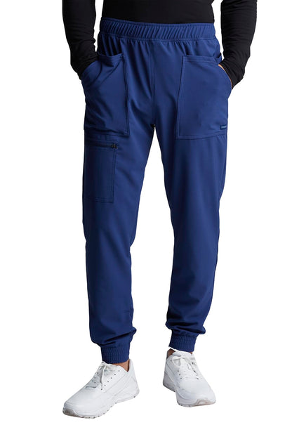 Cherokee Men's Mid Rise Pull-on Jogger Scrubs Pant