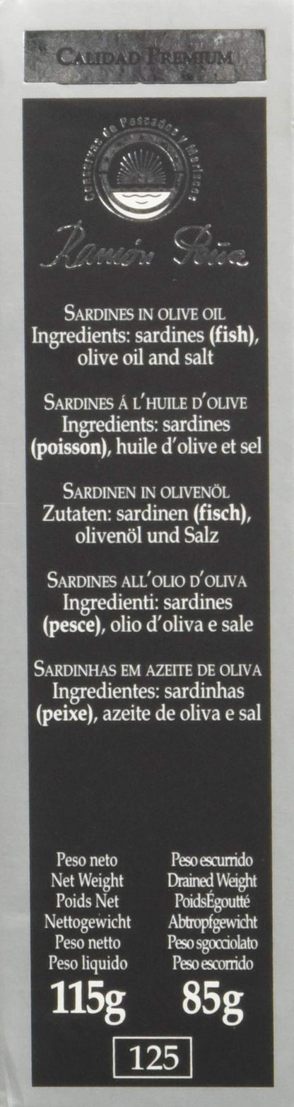 Ramon Pena Spanish Sardines in Olive Oil, 4.05 oz.