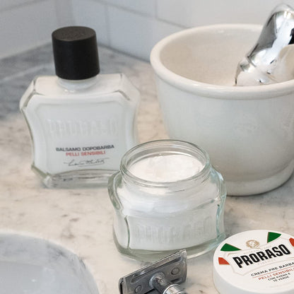 Proraso After Shave Balm - Oatmeal & Green Tea - Nourishing & Gentle Formula After Shave Cream for Sensitive Skin - Premium Italian Shaving for Men - 3.4oz