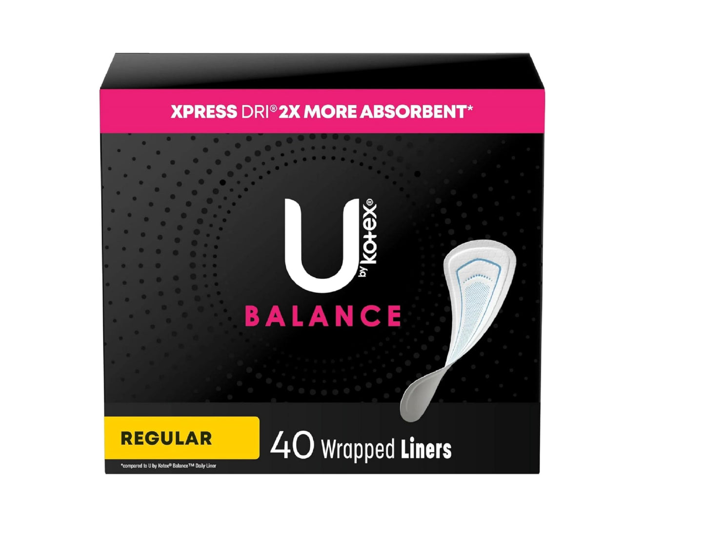 U by Kotex Lightdays Plus Absorbent Liners 40ct