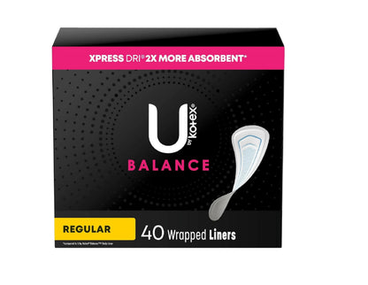 U by Kotex Lightdays Plus Absorbent Liners 40ct