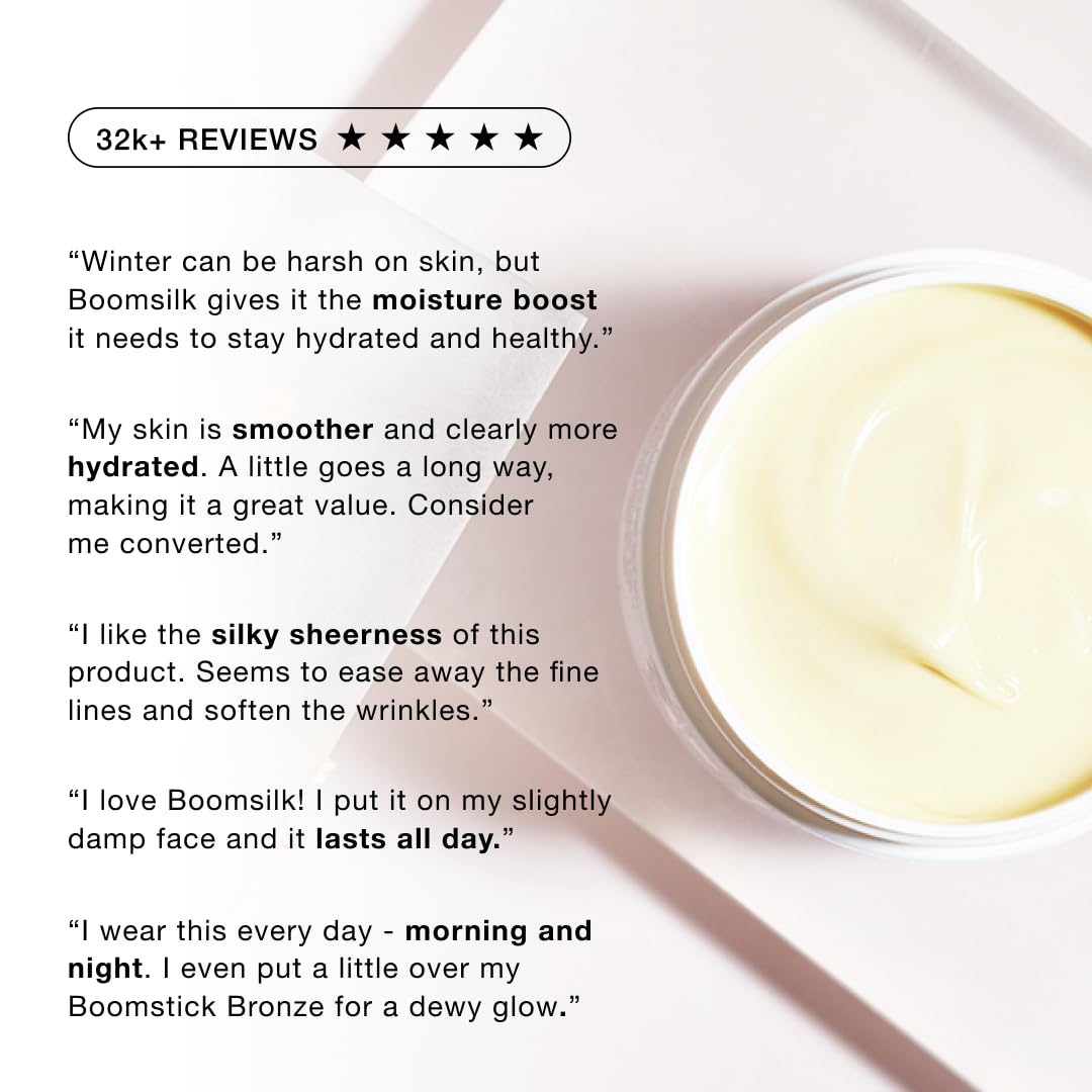 Boomsilk ® Face Moisturizer Cream, Rejuvenating Face Lotion & Facial Moisturizer for Mature Skin with Olive Oil, Beeswax & Honey, Hydrating Body Lotion for Women, Boom Beauty by Cindy Joseph, 8 oz