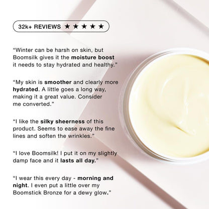 Boomsilk ® Face Moisturizer Cream, Rejuvenating Face Lotion & Facial Moisturizer for Mature Skin with Olive Oil, Beeswax & Honey, Hydrating Body Lotion for Women, Boom Beauty by Cindy Joseph, 8 oz